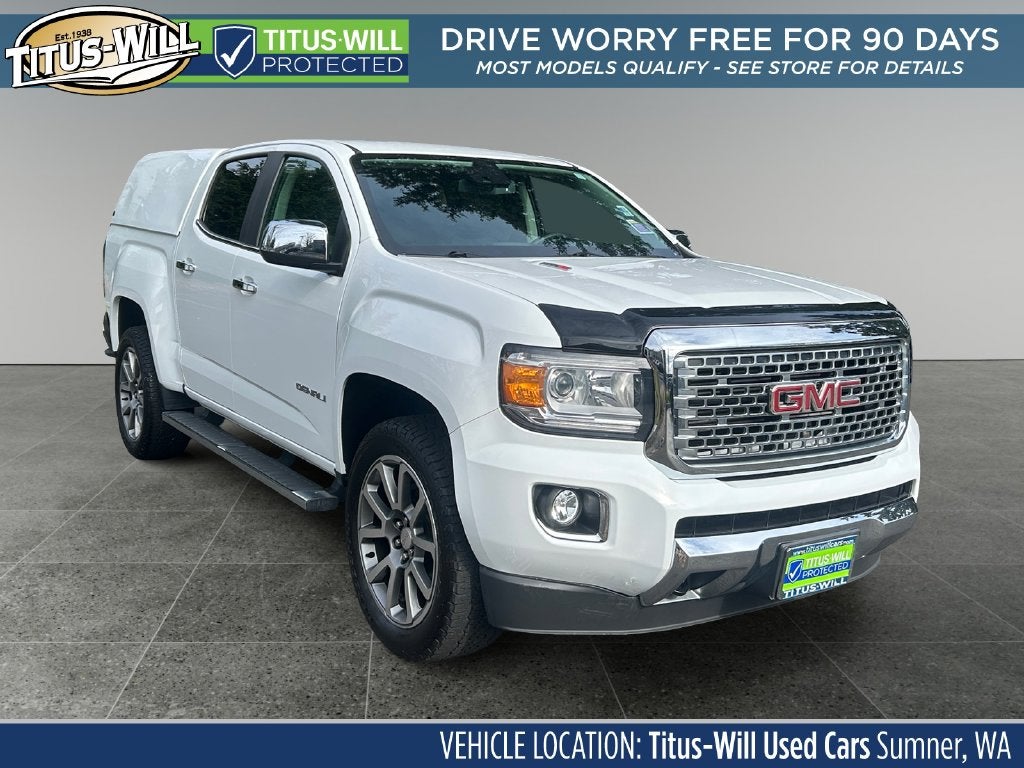Summit White 2019 GMC Canyon Pickup Truck Four-Wheel Drive 6-Speed Automatic