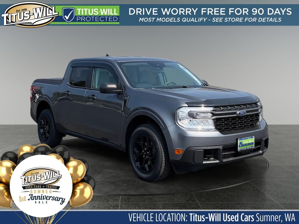 Gray Metallic 2022 Ford Maverick Pickup Truck All-Wheel Drive 8-Speed Automatic
