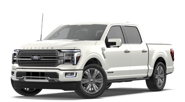 Star White Metallic Tri-Coat 2026 Ford F-150 Platinum SuperCrew 4WD Pickup Truck Four-Wheel Drive Automatic