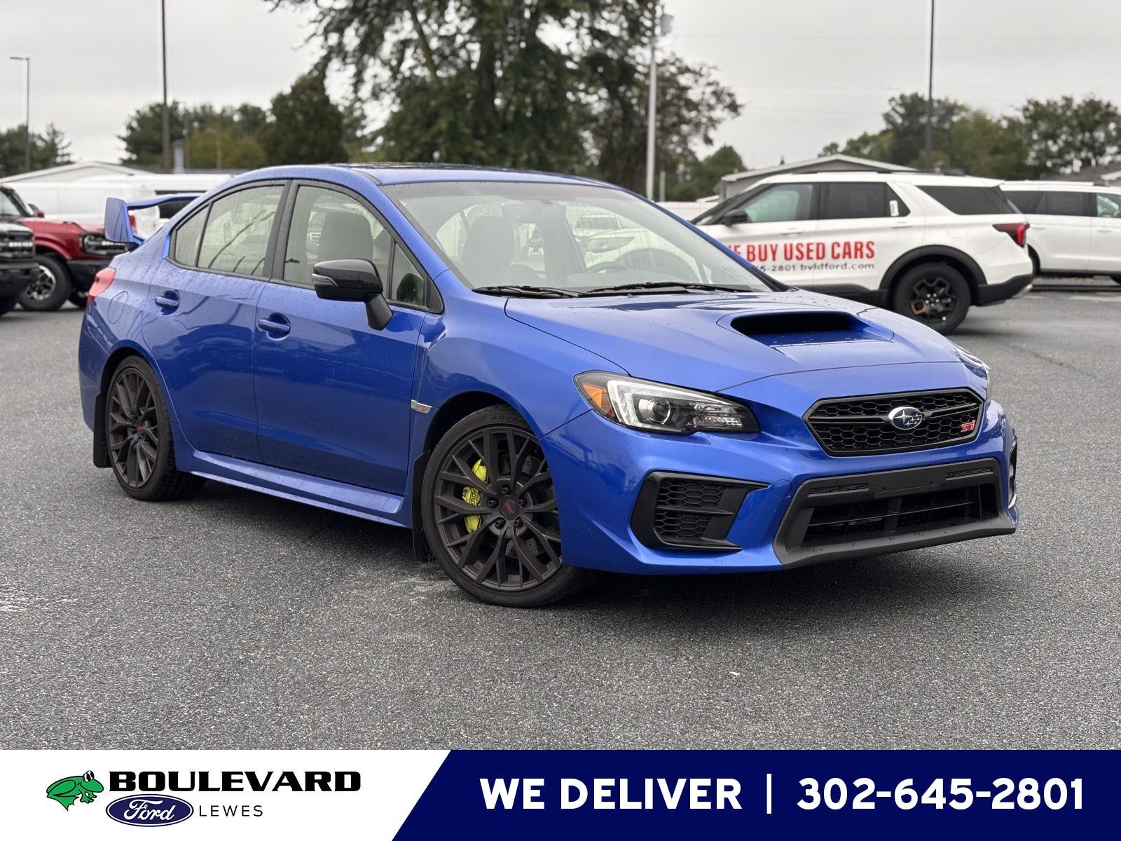 Wr Blue Pearl 2021 Subaru WRX STI Sedan All-Wheel Drive Manual
