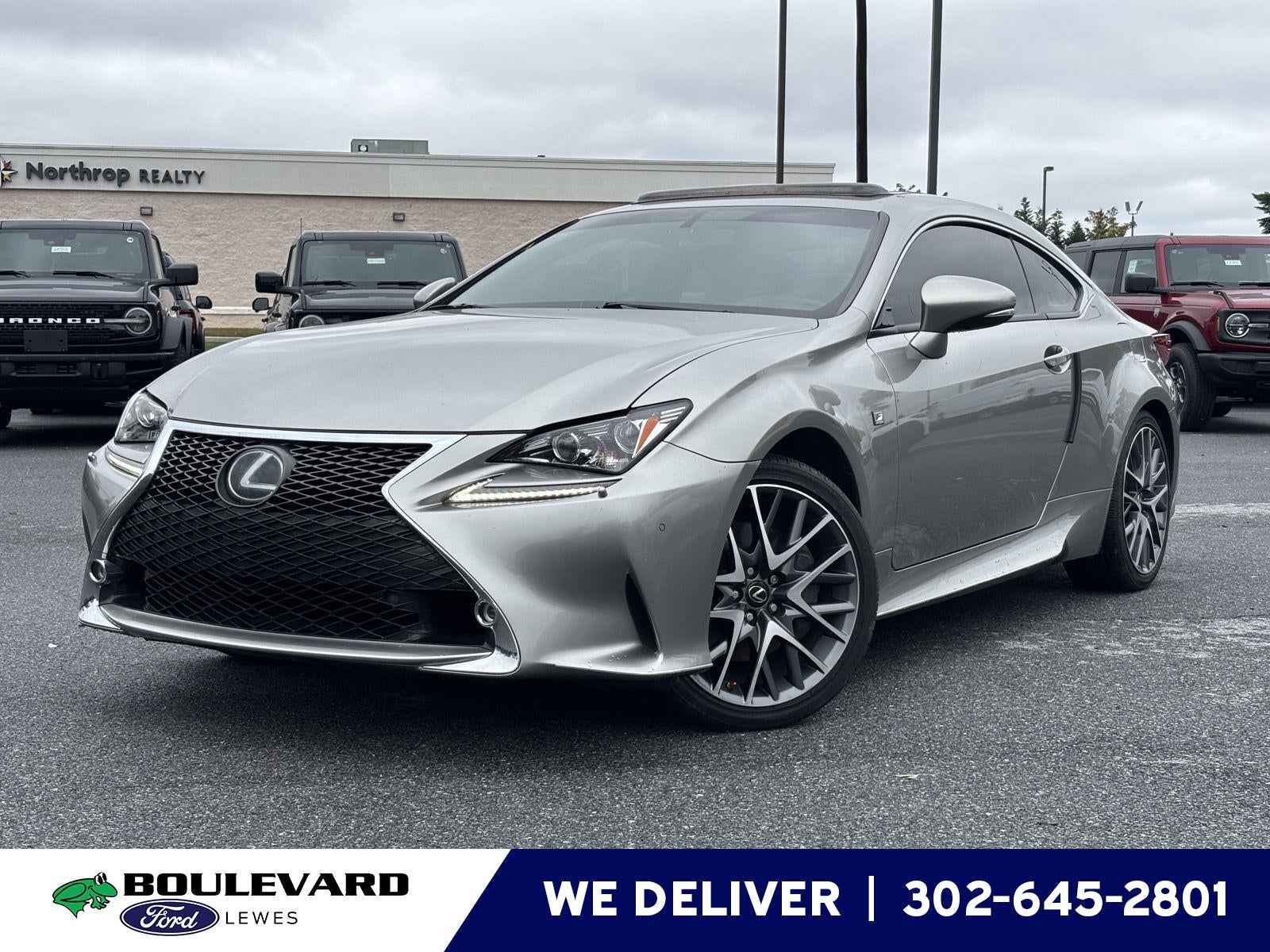Atomic Silver 2016 Lexus RC Coupe All-Wheel Drive Automatic