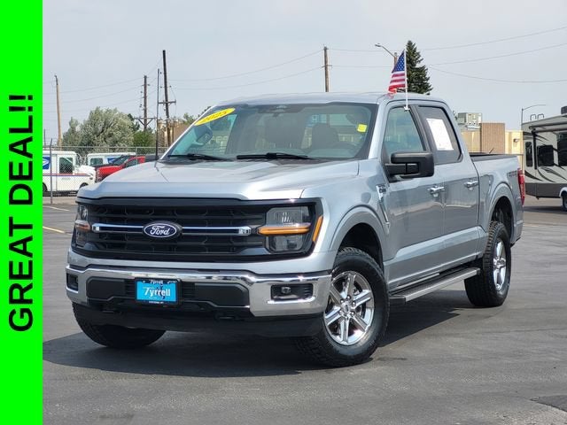 Iconic Silver Metallic 2025 Ford F-150 Pickup Truck Four-Wheel Drive Automatic