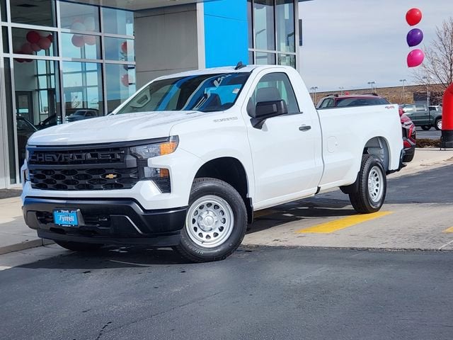 Summit White 2026 Chevrolet Silverado 1500 Pickup Truck Four-Wheel Drive Automatic