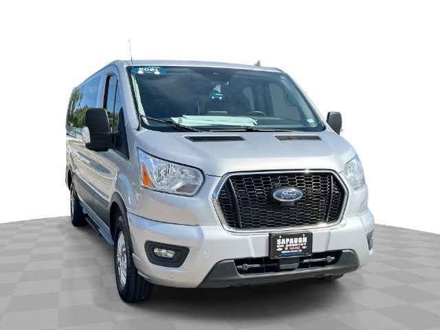 Silver 2021 Ford Transit Passenger Van Rear-Wheel Drive Automatic