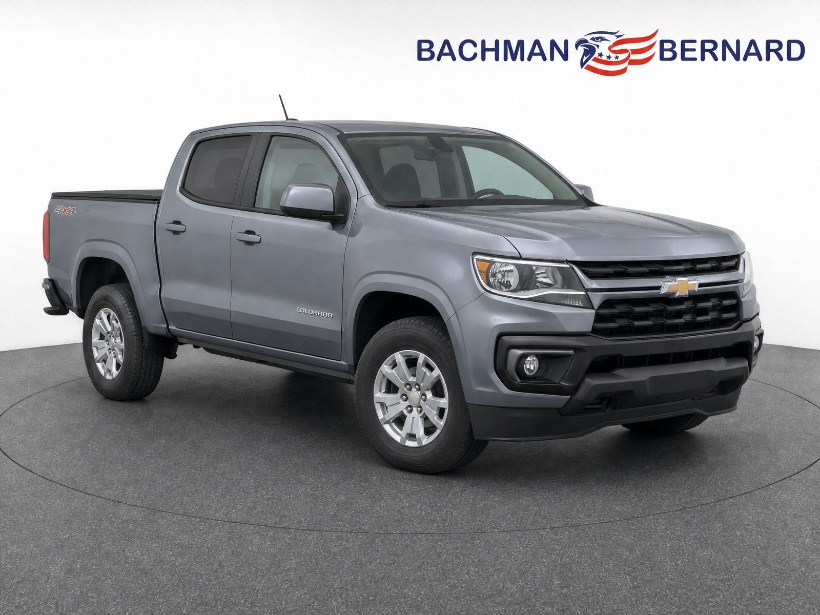 Gray (Satin Steel Metallic) 2021 Chevrolet Colorado Pickup Truck Four-Wheel Drive Automatic