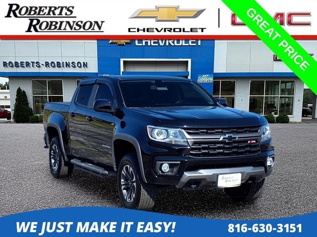 Black 2021 Chevrolet Colorado Pickup Truck Four-Wheel Drive Automatic