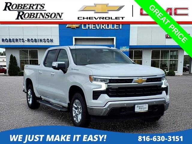 Summit White 2024 Chevrolet Silverado 1500 Pickup Truck Four-Wheel Drive Automatic