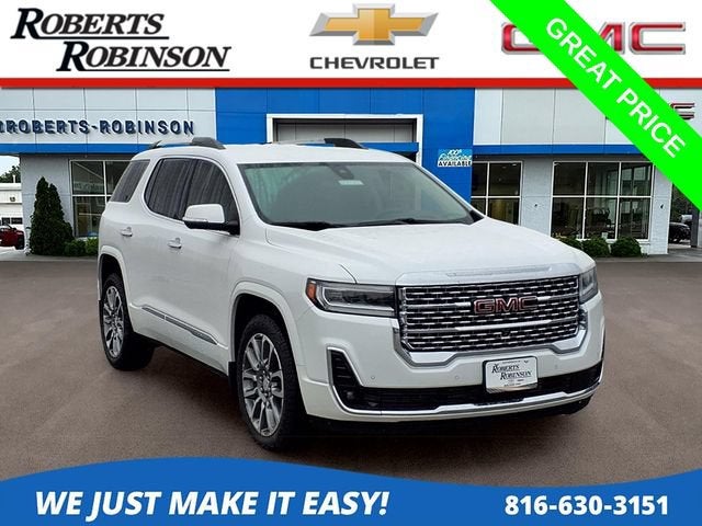 White Frost Tricoat 2022 GMC Acadia SUV / Crossover Four-Wheel Drive Automatic