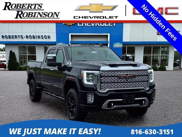 Black (Ebony Twilight Metallic) 2021 GMC Sierra 2500HD Pickup Truck Four-Wheel Drive Automatic