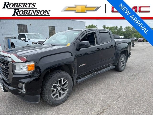 Onyx Black 2022 GMC Canyon Pickup Truck Four-Wheel Drive Automatic