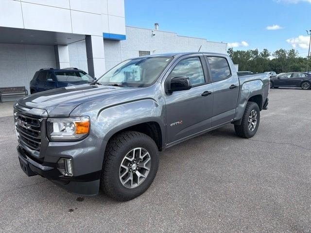 Gray (Satin Steel Metallic) 2022 GMC Canyon Pickup Truck Four-Wheel Drive Automatic