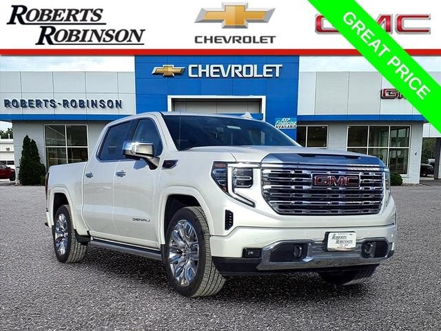 White Frost Tricoat 2024 GMC Sierra 1500 Pickup Truck Four-Wheel Drive Automatic