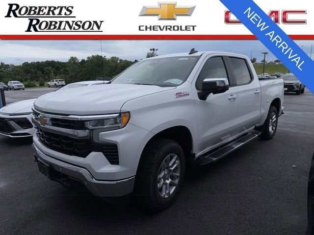 Summit White 2024 Chevrolet Silverado 1500 LT Crew Cab 4WD Pickup Truck Four-Wheel Drive Automatic