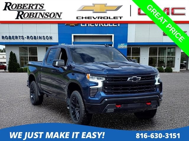 Northsky Blue Metallic 2023 Chevrolet Silverado 1500 Pickup Truck Four-Wheel Drive Automatic