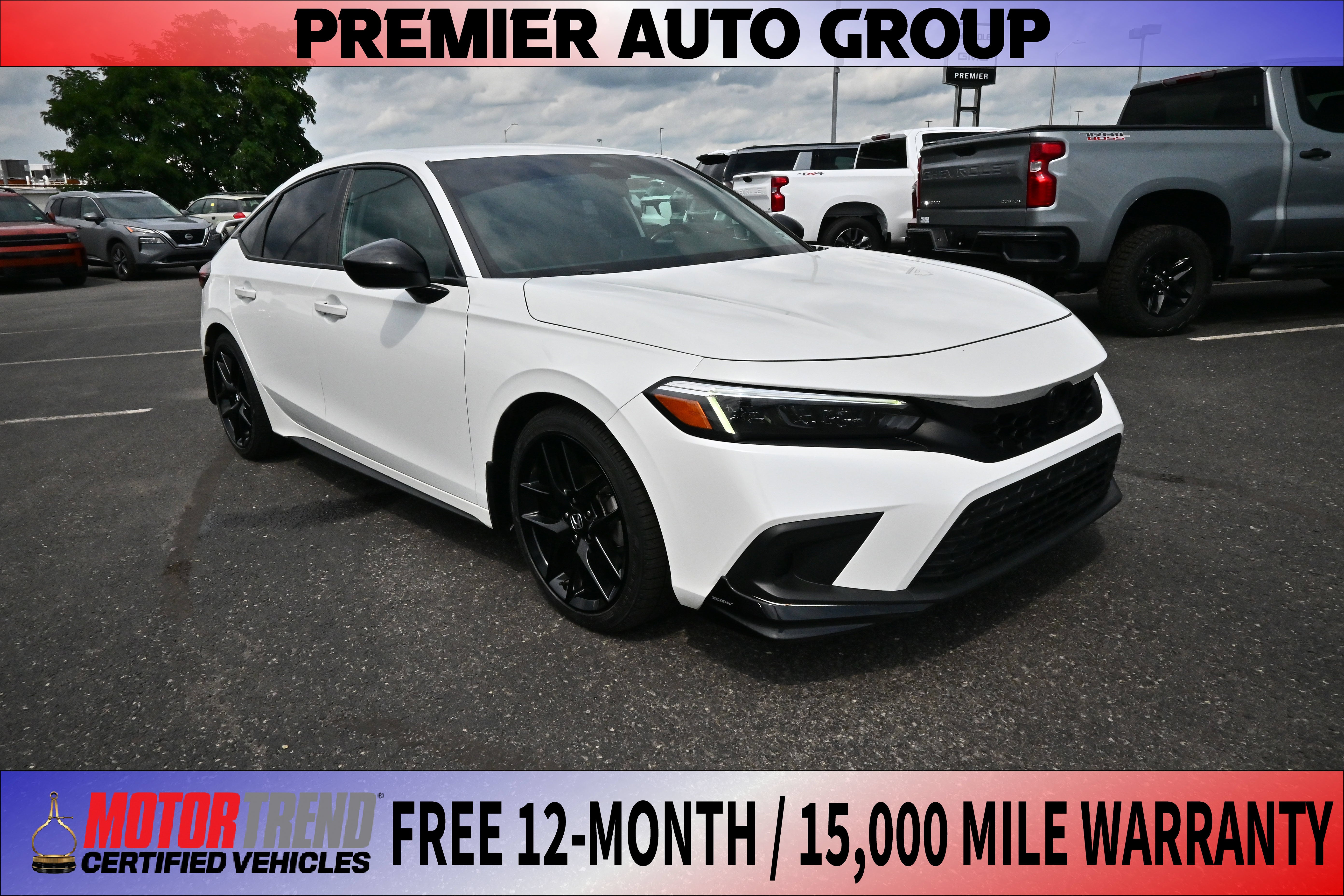 Platinum White Pearl 2022 Honda Civic Hatchback Hatchback Front-Wheel Drive Automatic