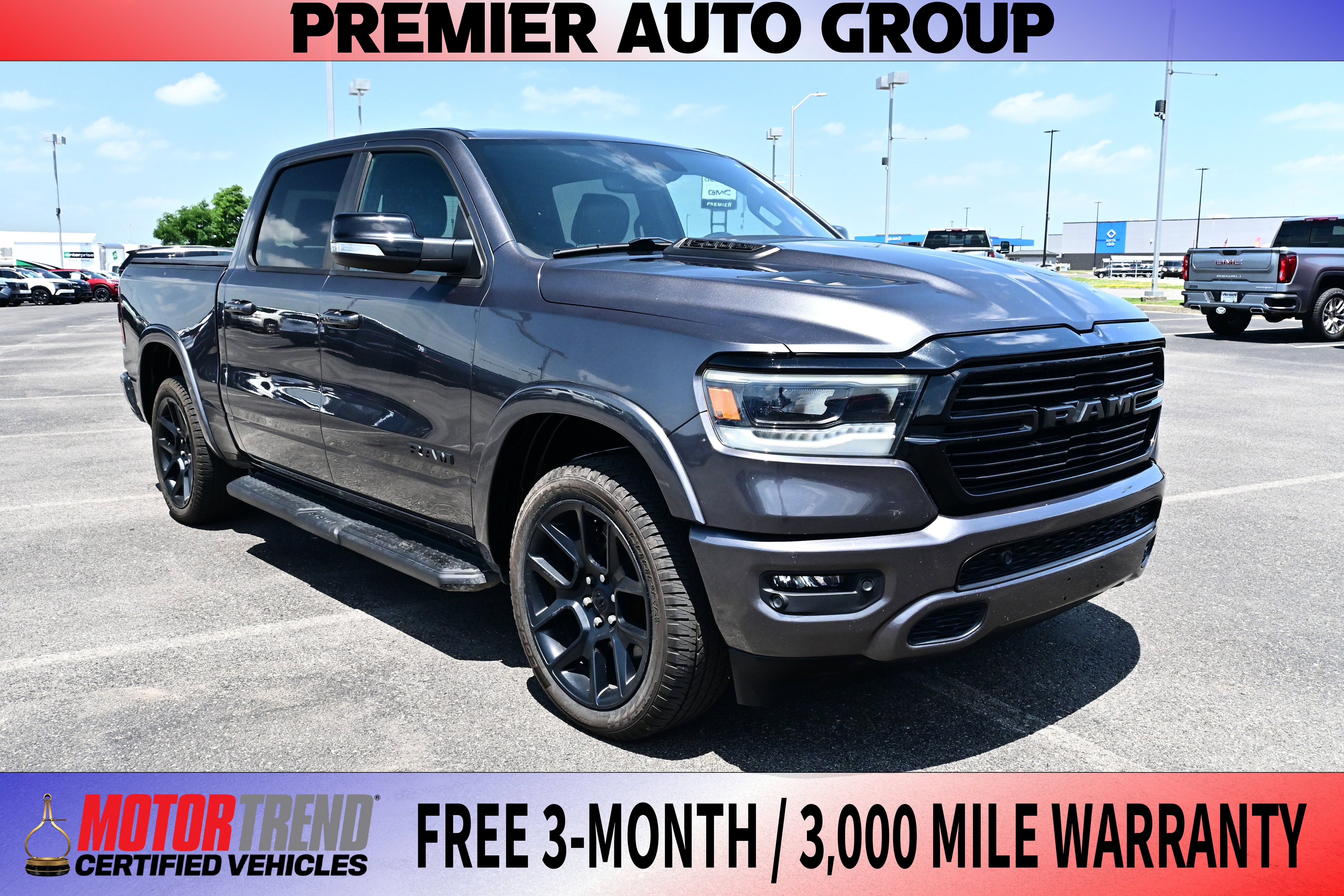 Gray (Maximum Steel Metallic Clearcoat) 2022 RAM 1500 Pickup Truck Four-Wheel Drive Automatic