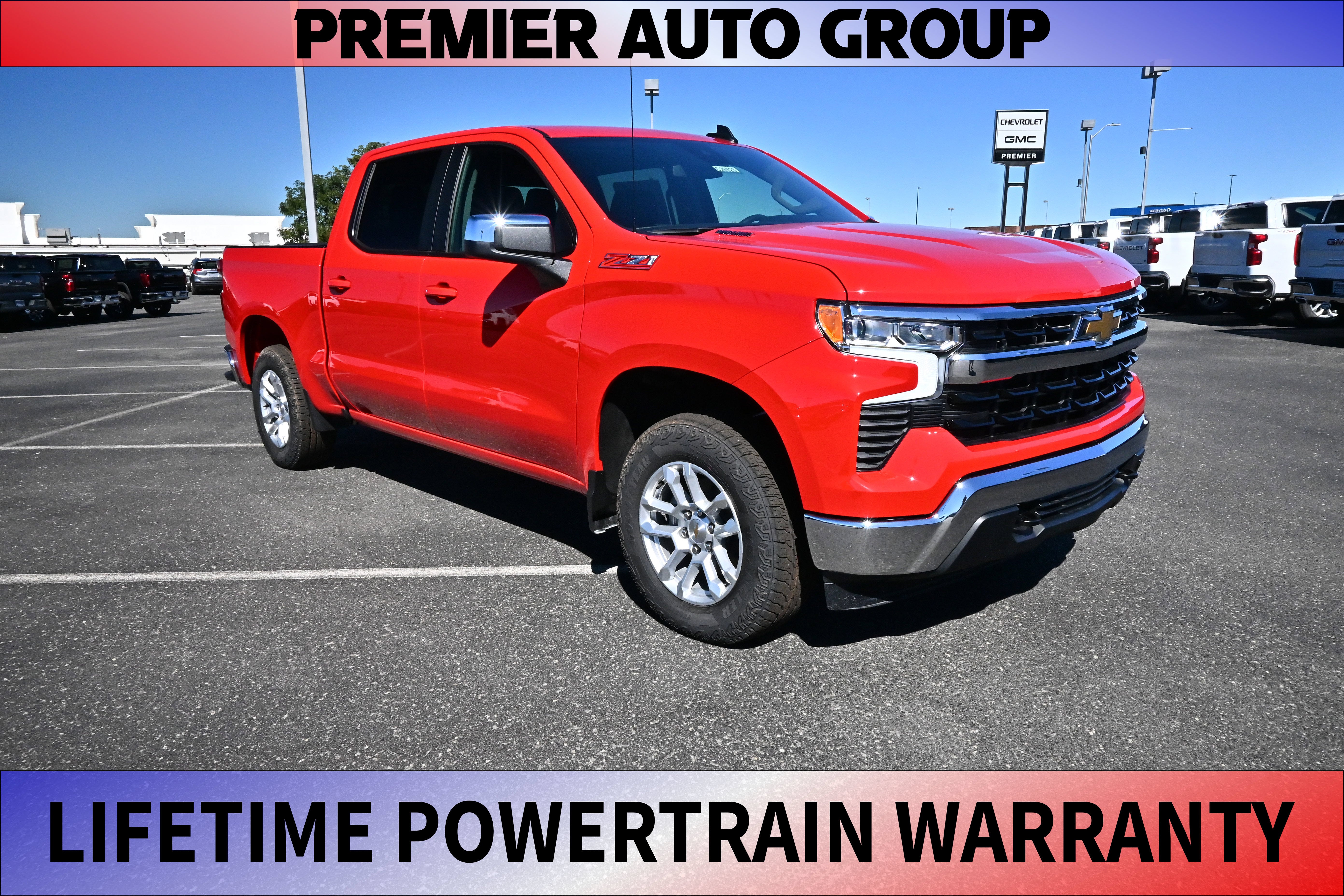 Red Hot 2026 Chevrolet Silverado 1500 Pickup Truck Four-Wheel Drive Automatic