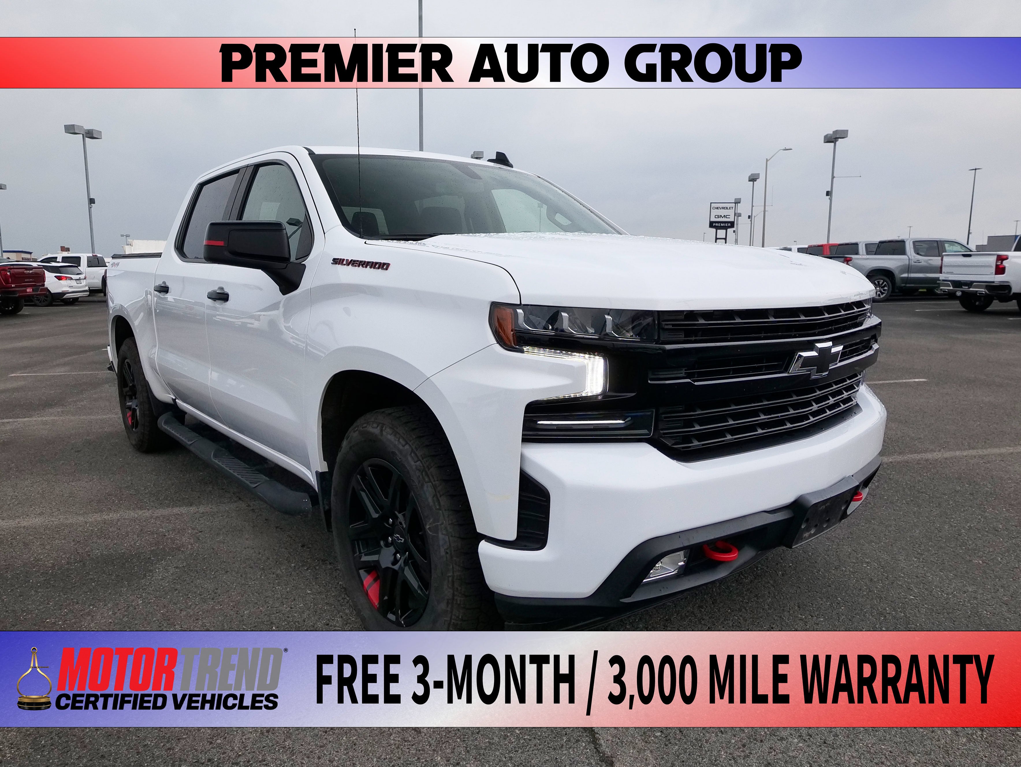 Summit White 2021 Chevrolet Silverado 1500 Pickup Truck Four-Wheel Drive Automatic