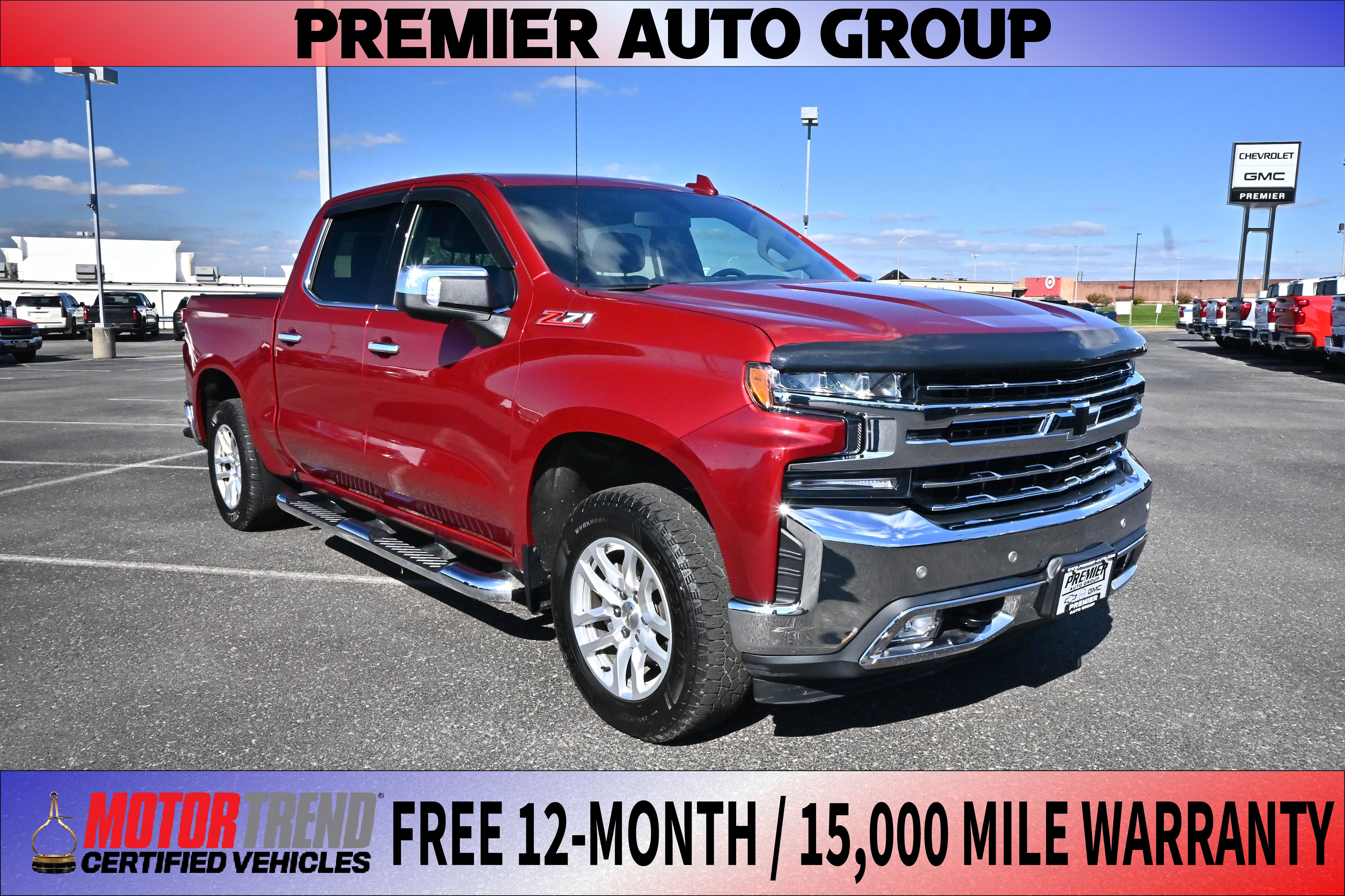 Cajun Red Tintcoat 2020 Chevrolet Silverado 1500 Pickup Truck Four-Wheel Drive Automatic
