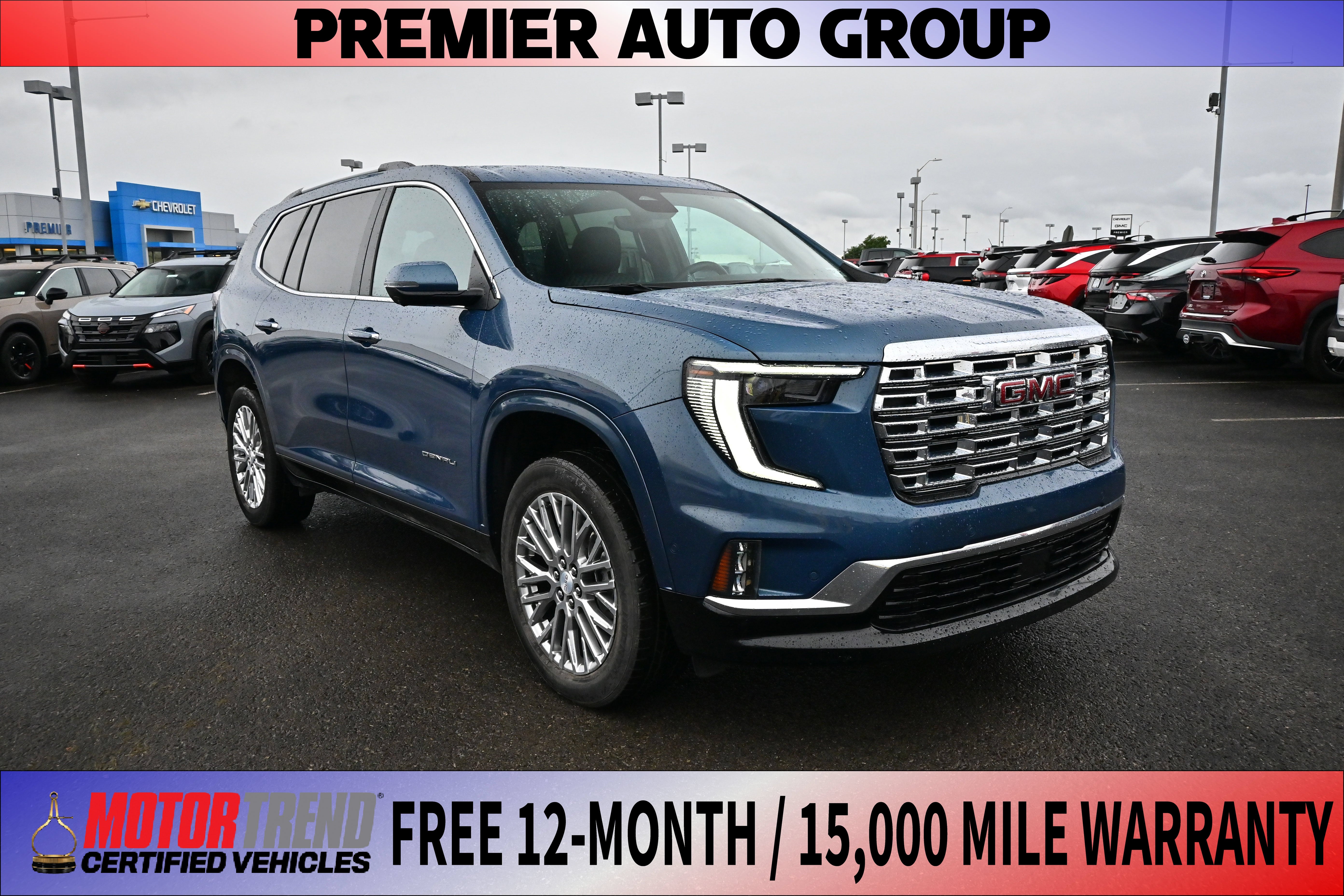 Downpour Metallic 2025 GMC Acadia SUV / Crossover Four-Wheel Drive Automatic