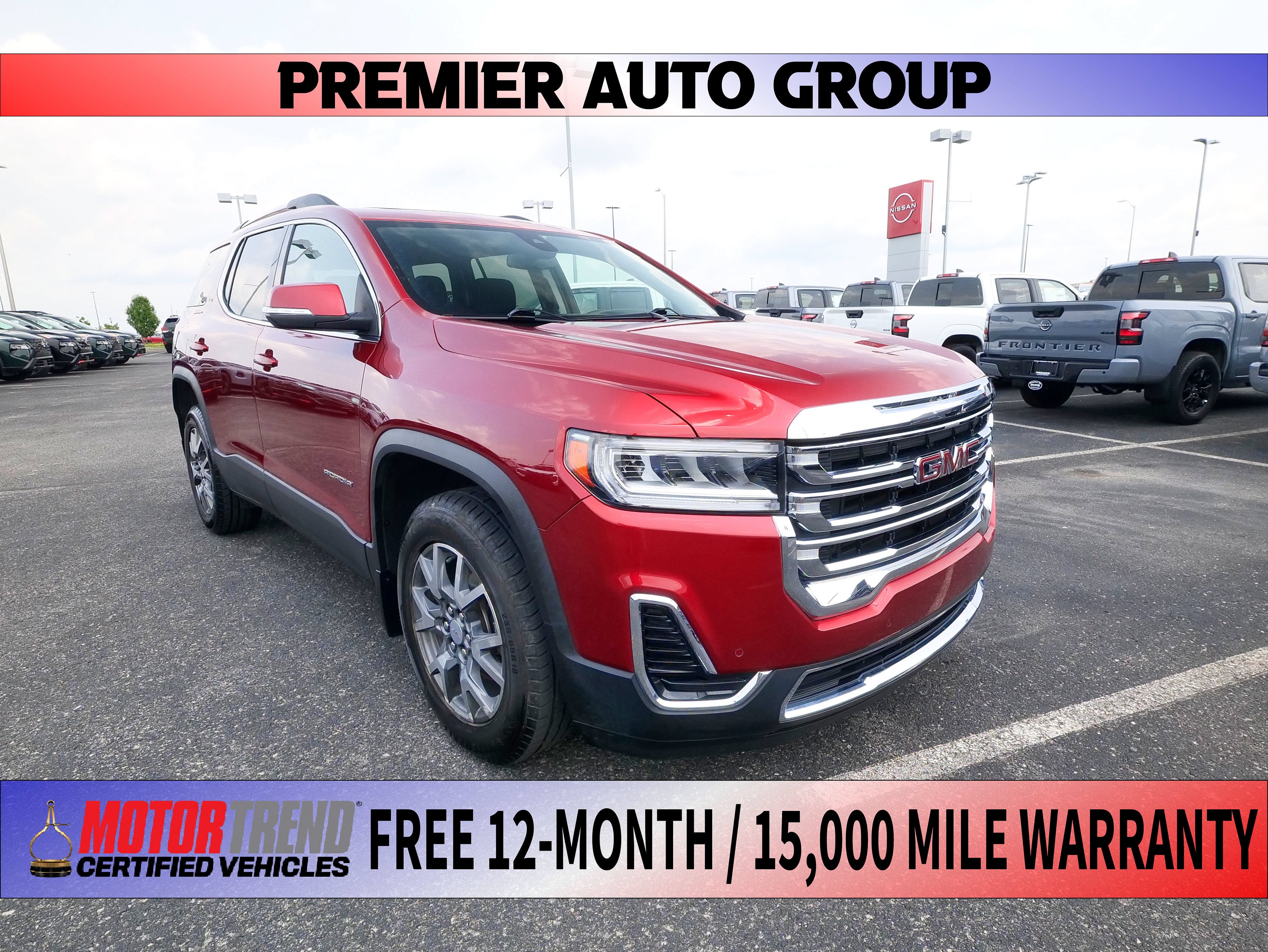 Volcanic Red Tintcoat 2023 GMC Acadia SUV / Crossover Four-Wheel Drive Automatic