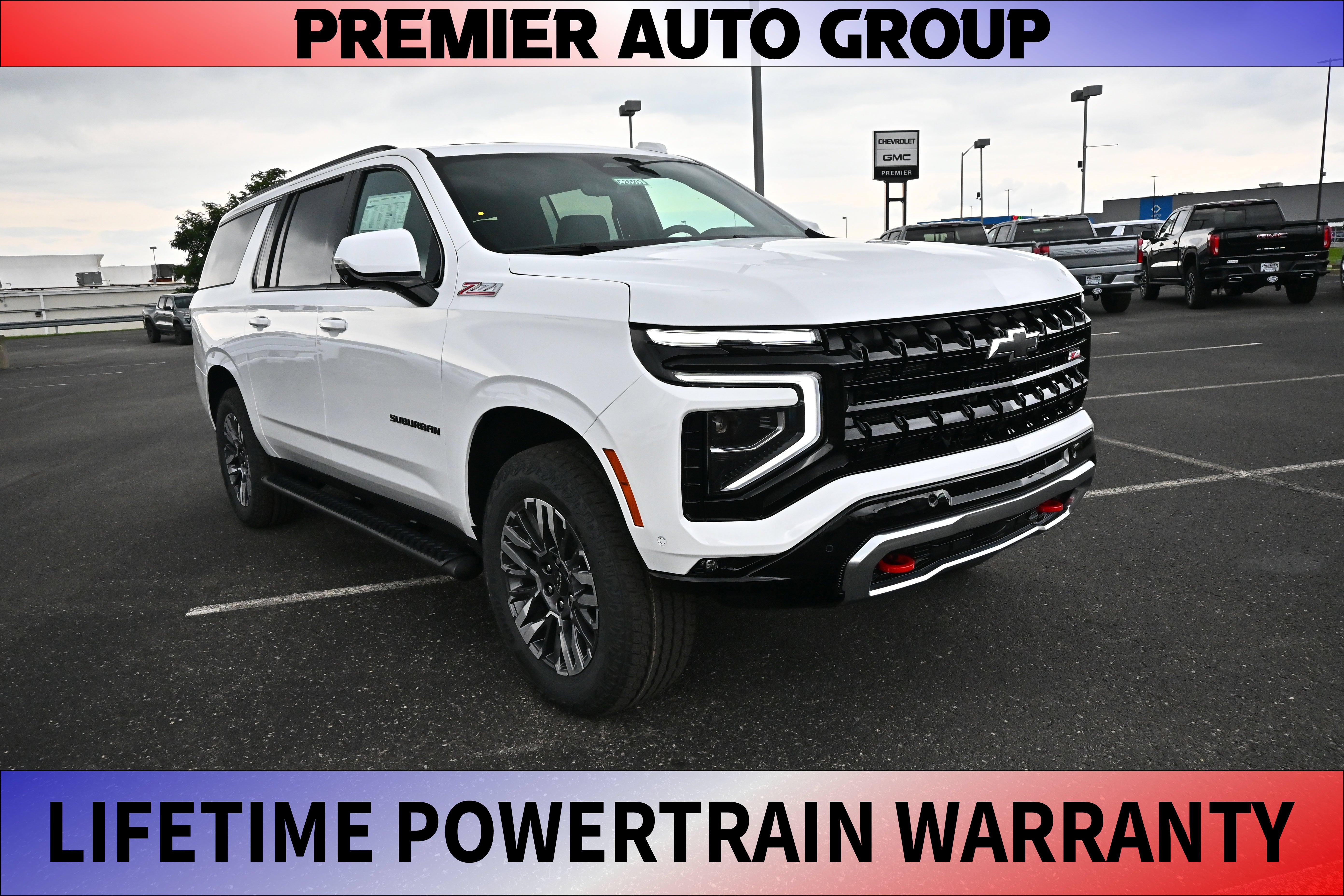 Summit White 2026 Chevrolet Suburban SUV / Crossover Four-Wheel Drive Automatic