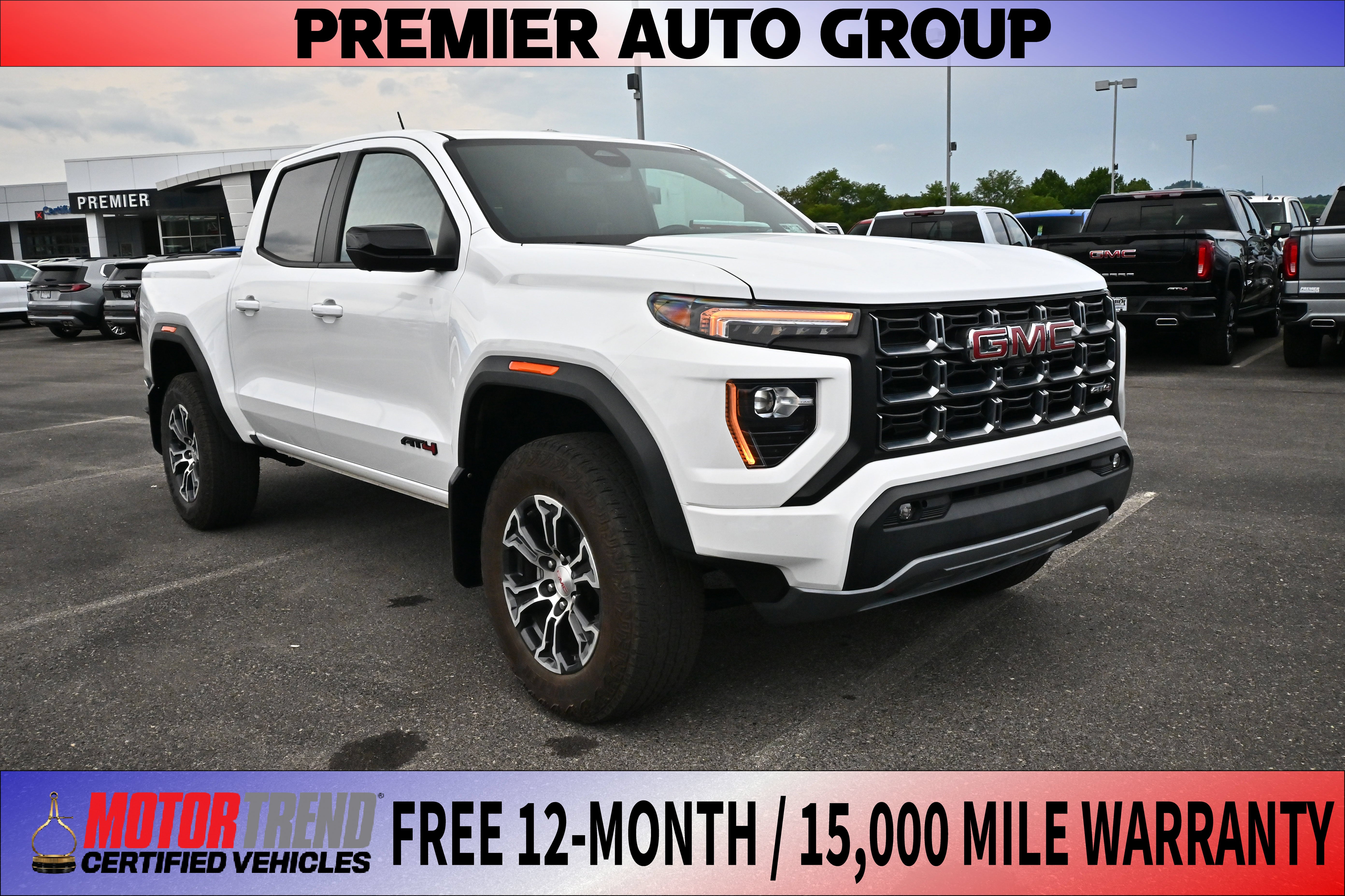 Summit White 2025 GMC Canyon Pickup Truck Four-Wheel Drive Automatic