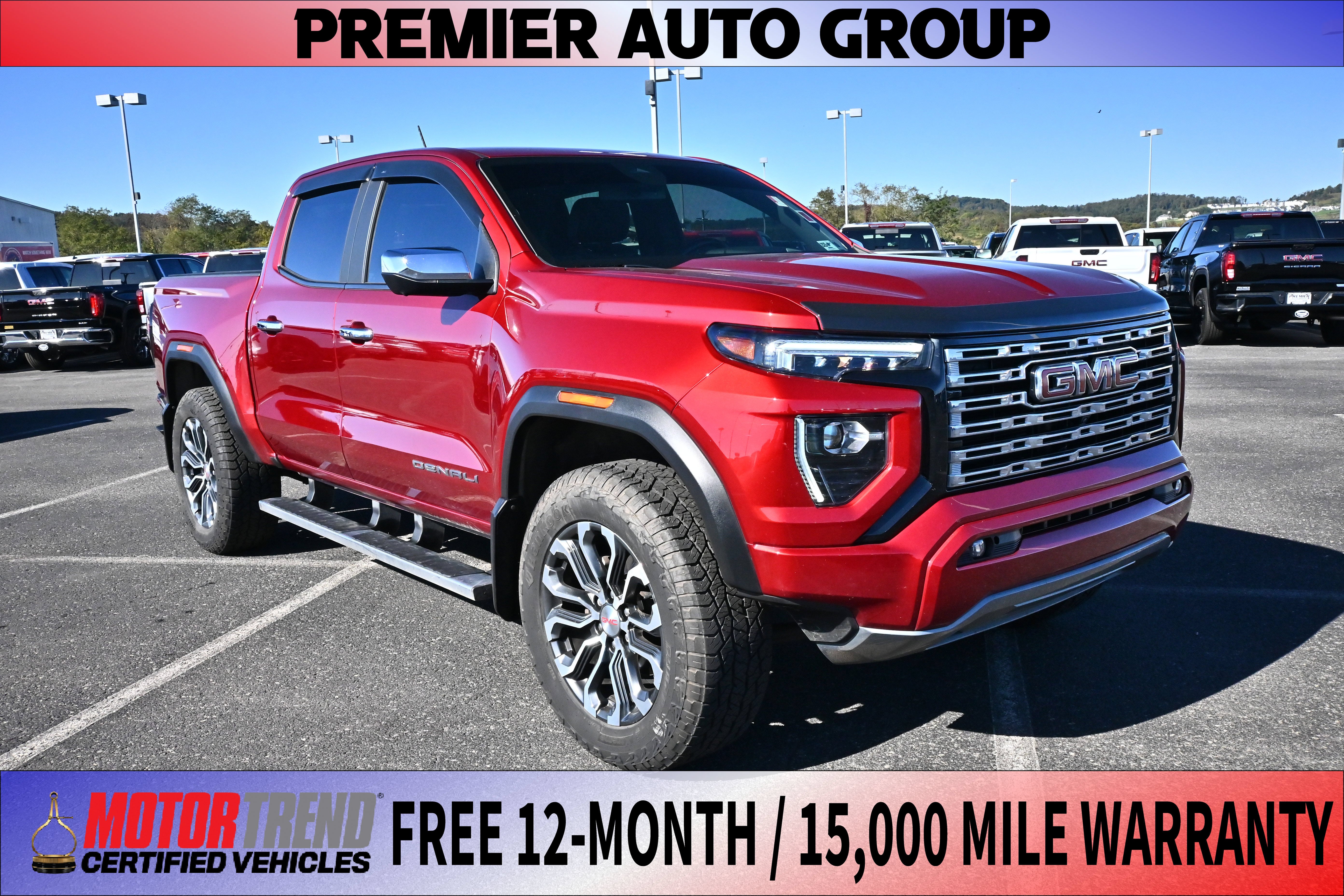 Volcanic Red Tintcoat 2024 GMC Canyon Pickup Truck Four-Wheel Drive Automatic