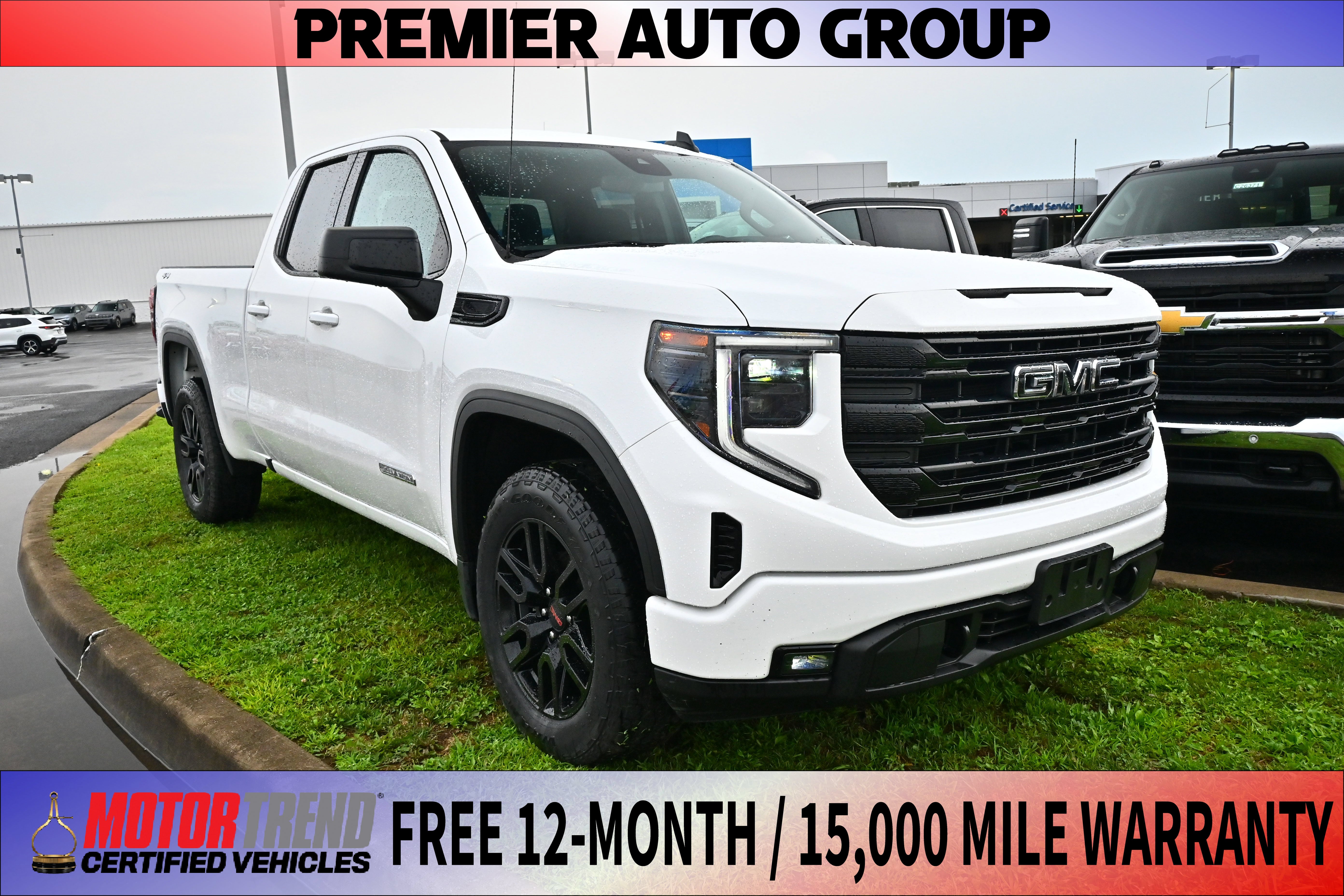 Summit White 2023 GMC Sierra 1500 Pickup Truck Four-Wheel Drive Automatic