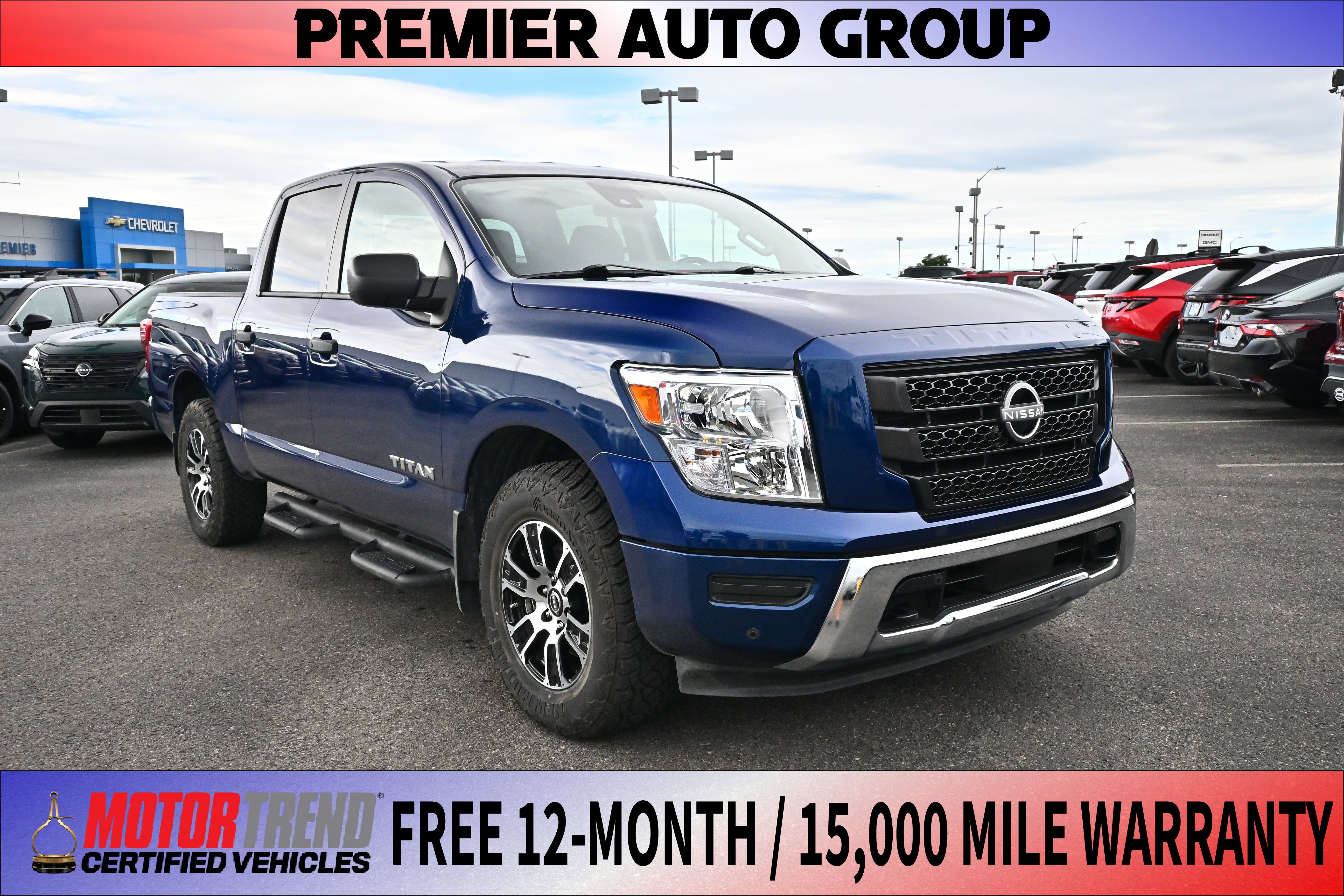 Ray/Deep Blue 2024 Nissan Titan Pickup Truck Four-Wheel Drive Automatic