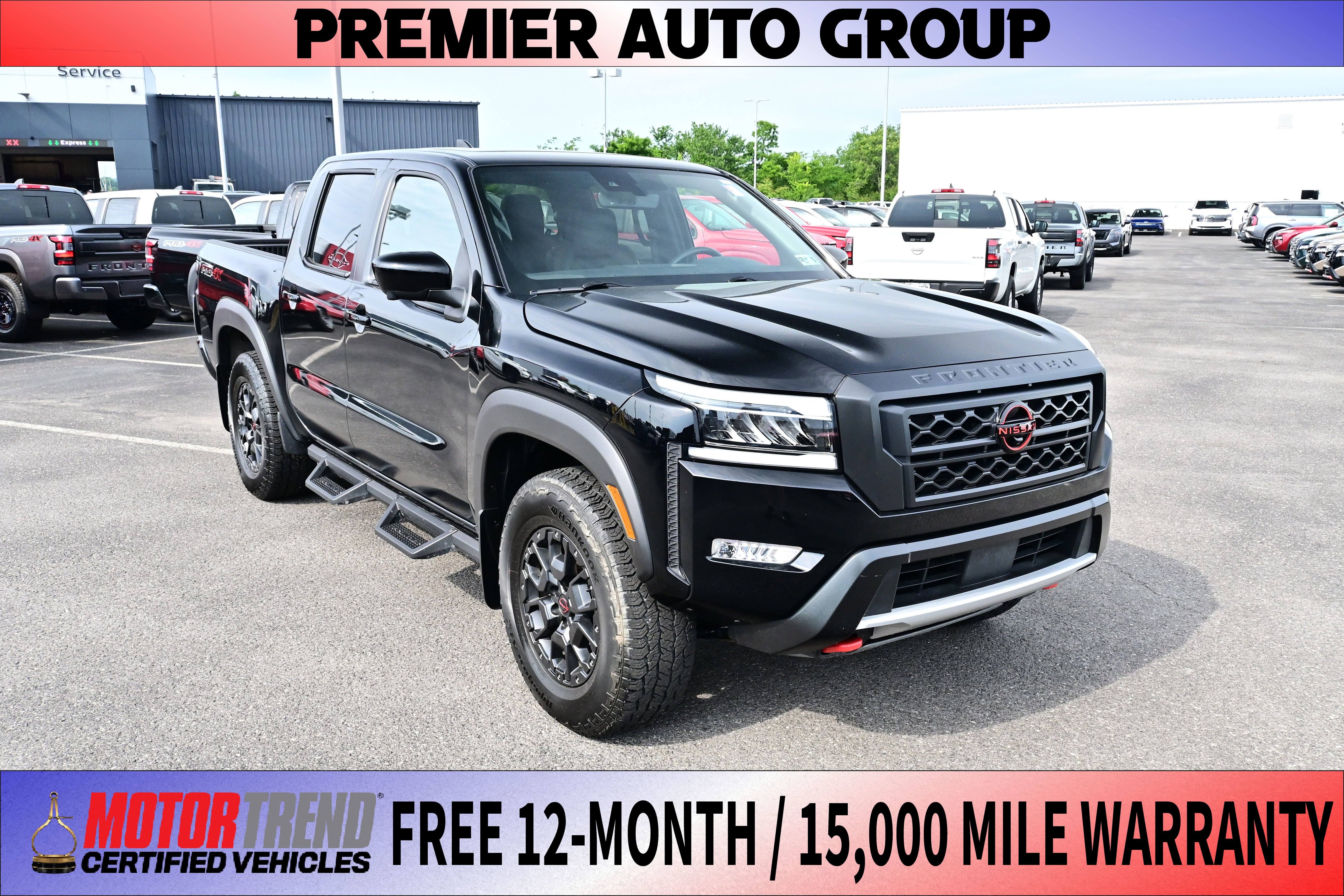 Kh3/Super Blac 2024 Nissan Frontier PRO-4X Crew Cab 4WD Pickup Truck Four-Wheel Drive Automatic