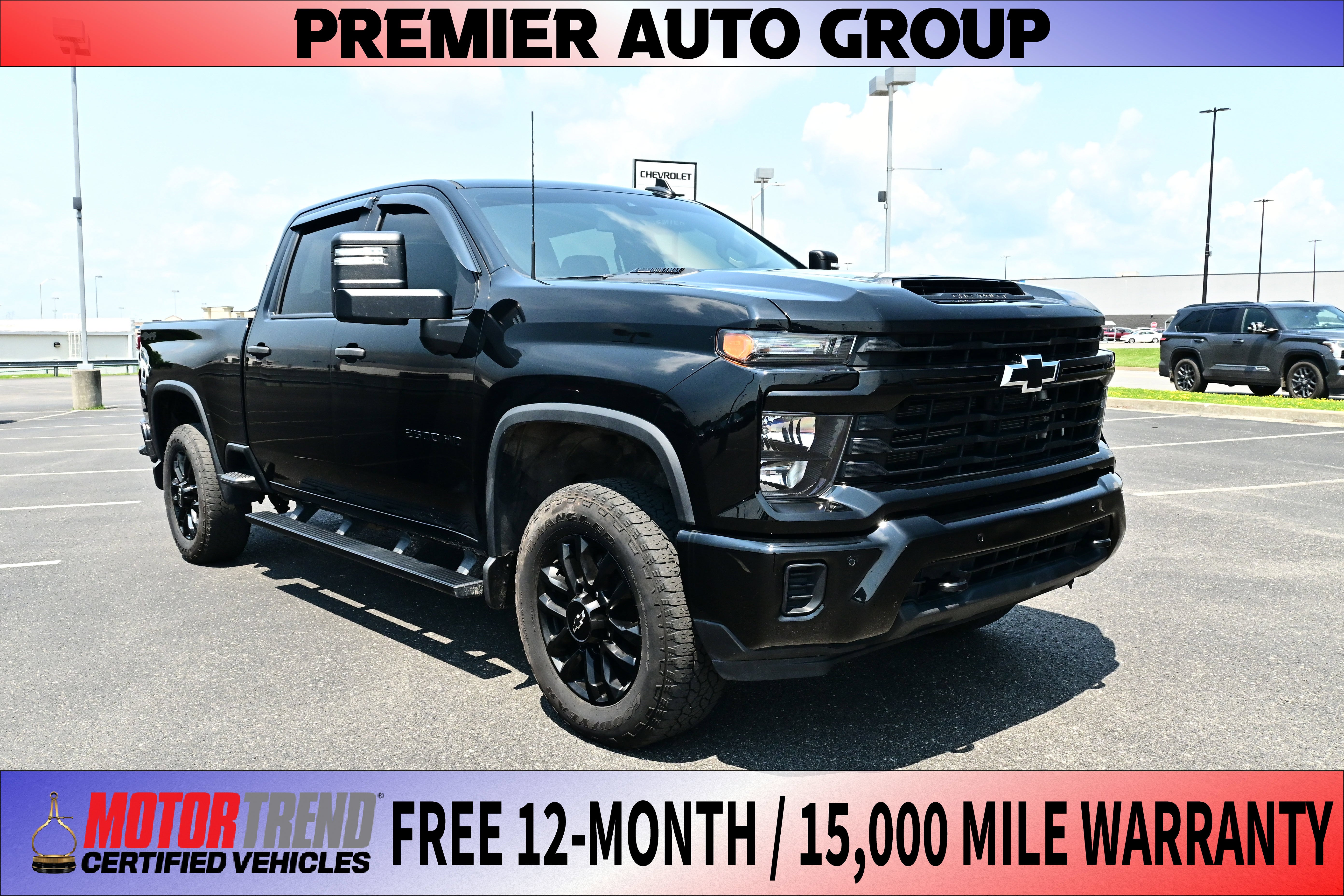 Black 2025 Chevrolet Silverado 2500HD Pickup Truck Four-Wheel Drive Automatic