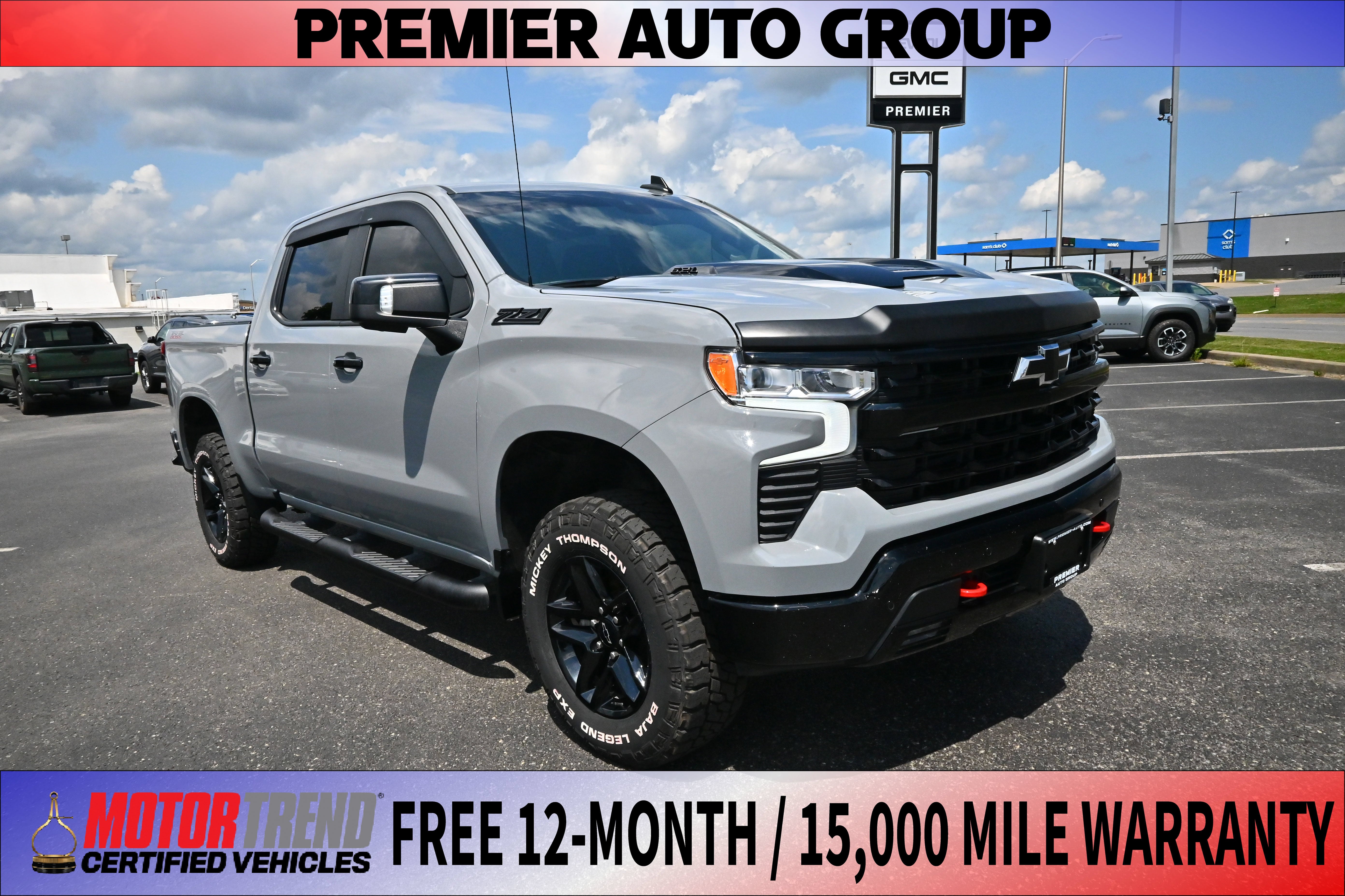 Slate Gray Metallic 2024 Chevrolet Silverado 1500 Pickup Truck Four-Wheel Drive Automatic