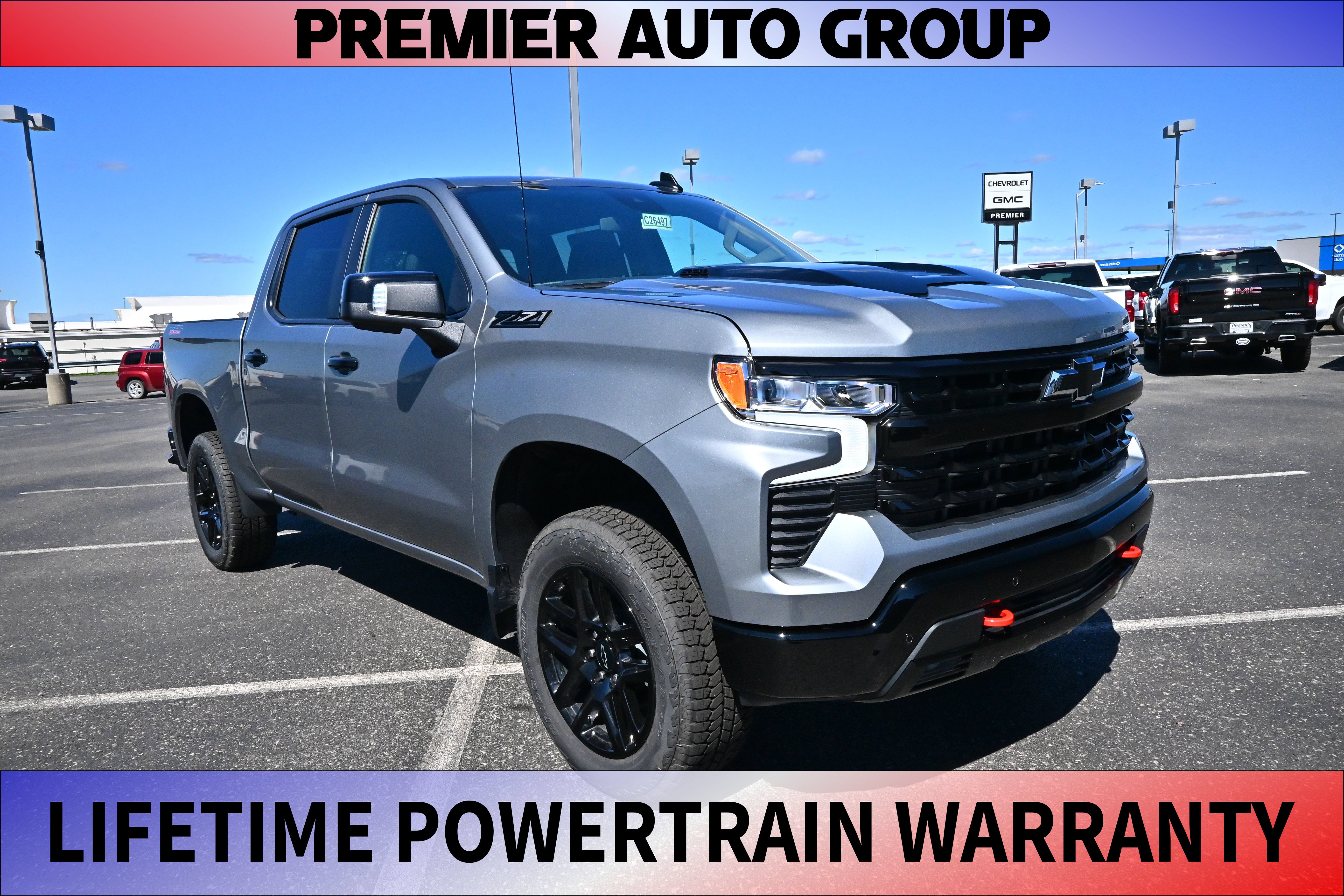 Sterling Gray Metallic 2026 Chevrolet Silverado 1500 Pickup Truck Four-Wheel Drive Automatic