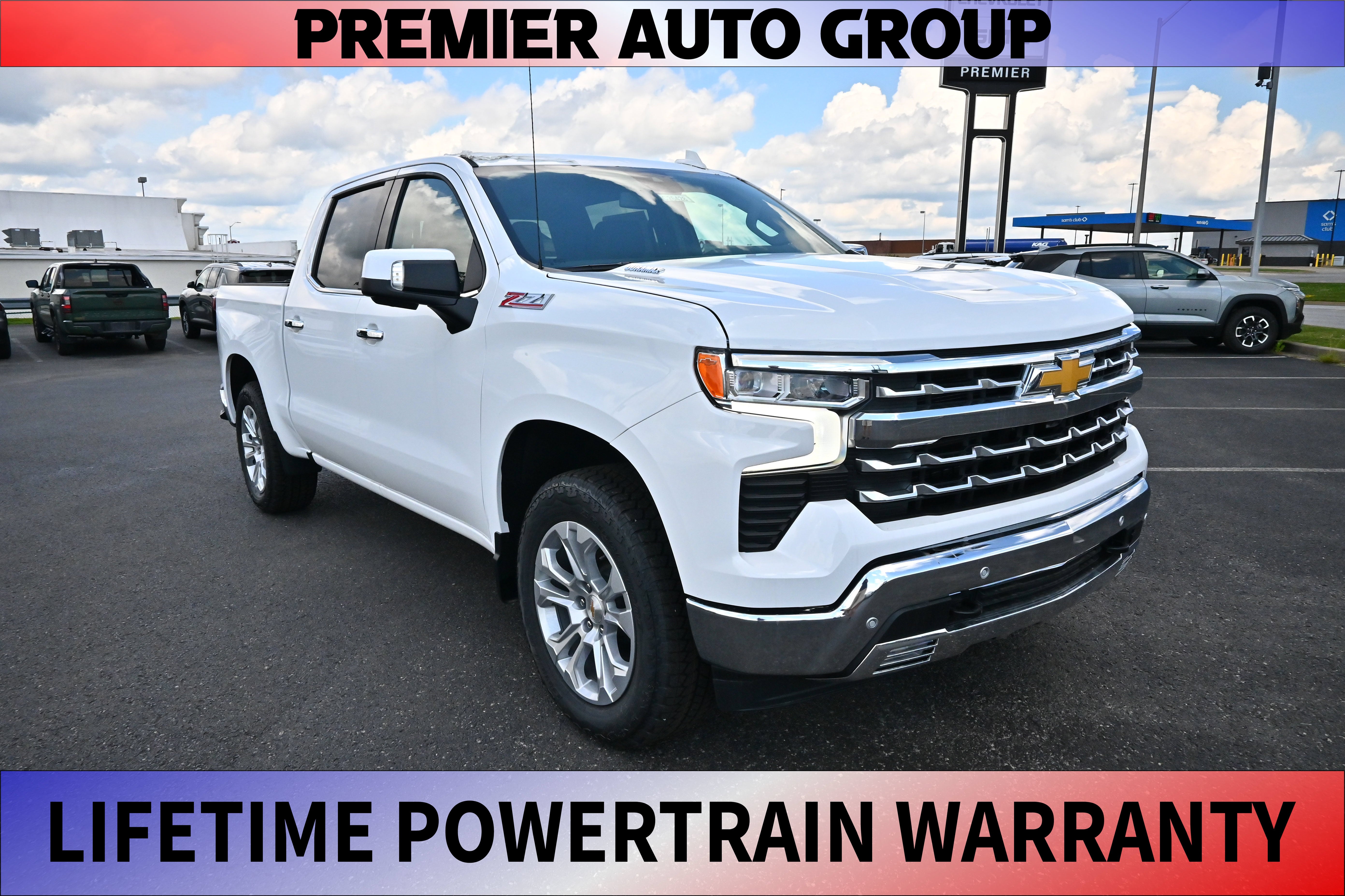 Summit White 2026 Chevrolet Silverado 1500 Pickup Truck Four-Wheel Drive Automatic