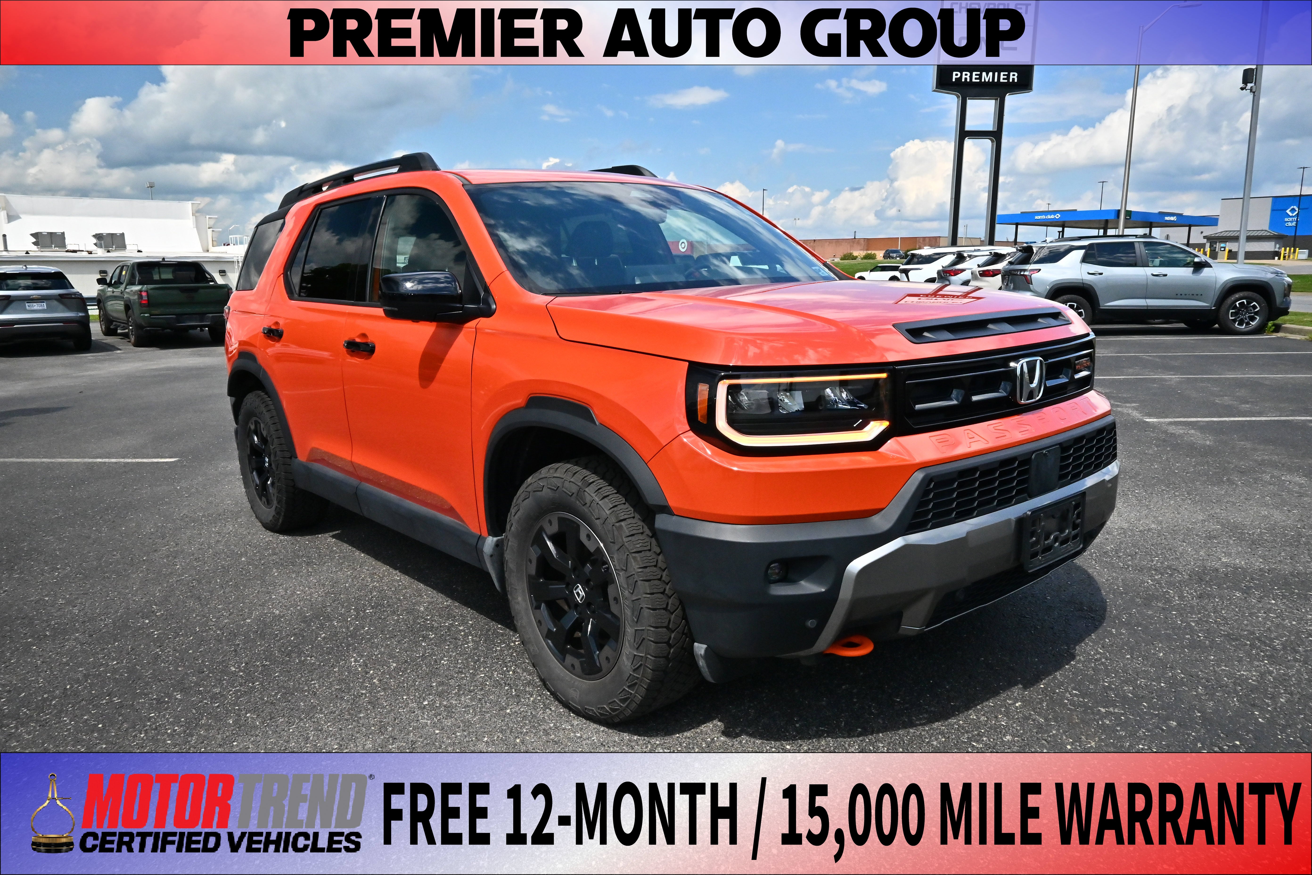 Sunset Orange 2026 Honda Passport SUV / Crossover All-Wheel Drive Automatic