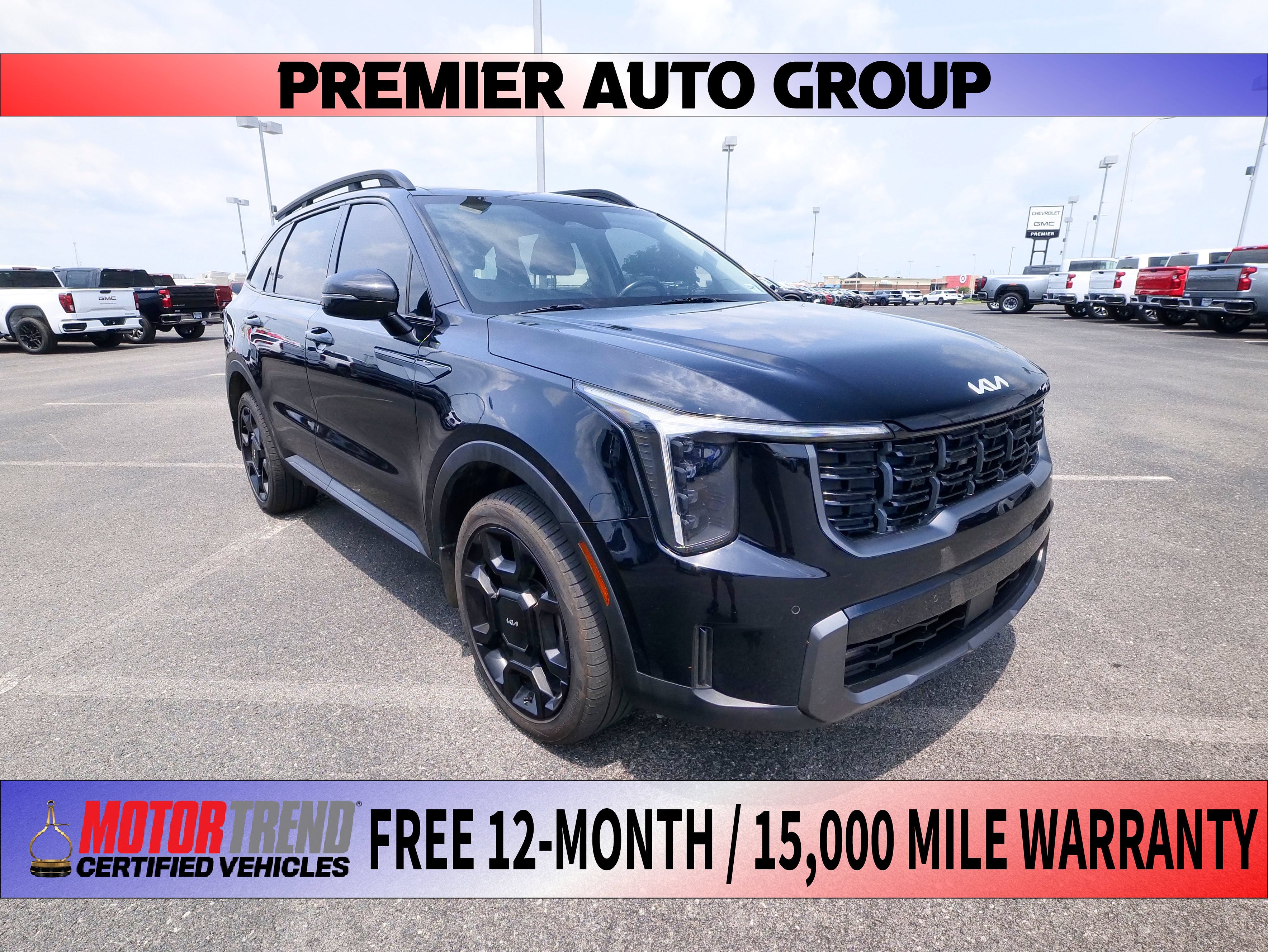 Ebony Black 2024 Kia Sorento SUV / Crossover All-Wheel Drive Automatic