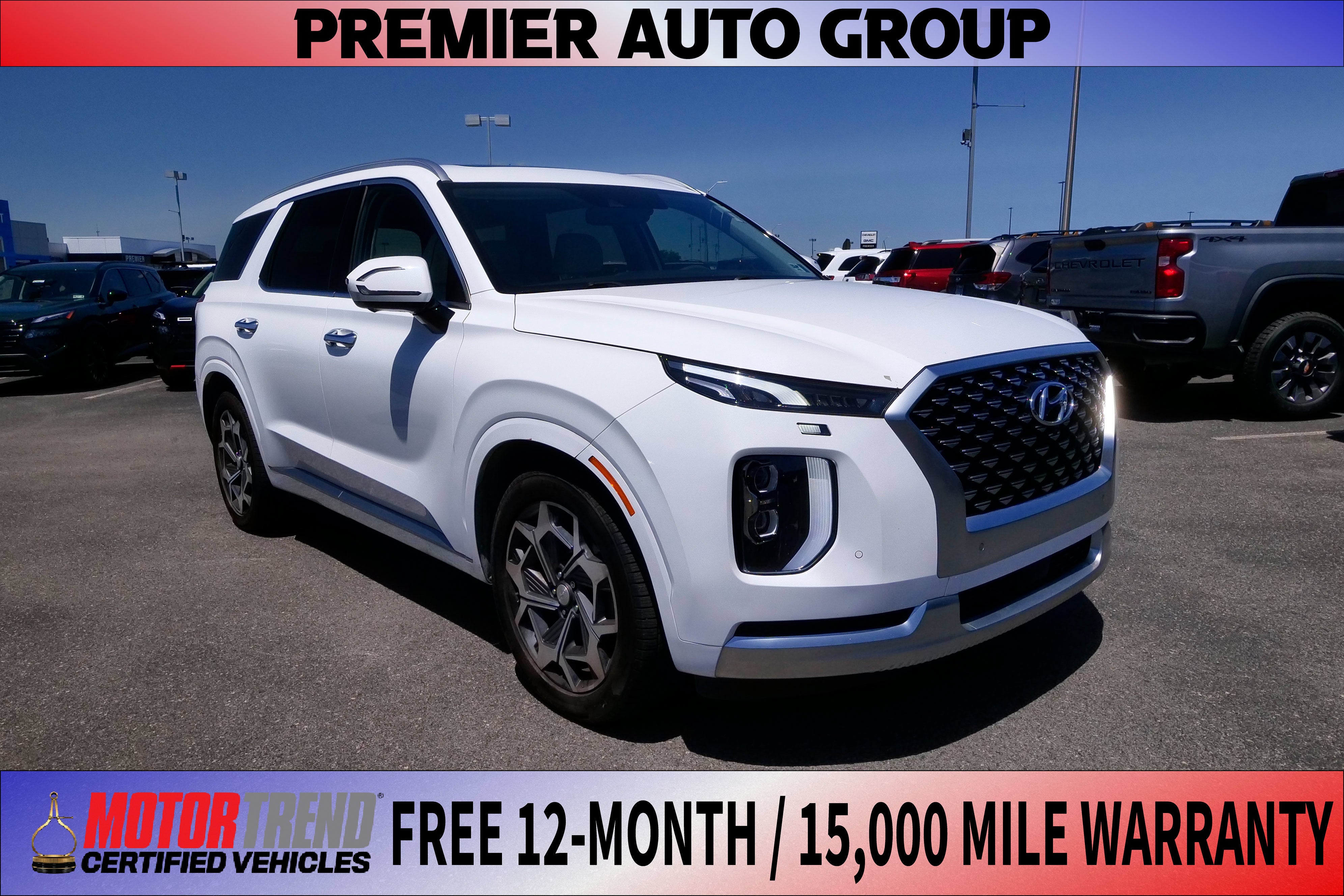 Hyper White 2022 Hyundai Palisade SUV / Crossover All-Wheel Drive Automatic