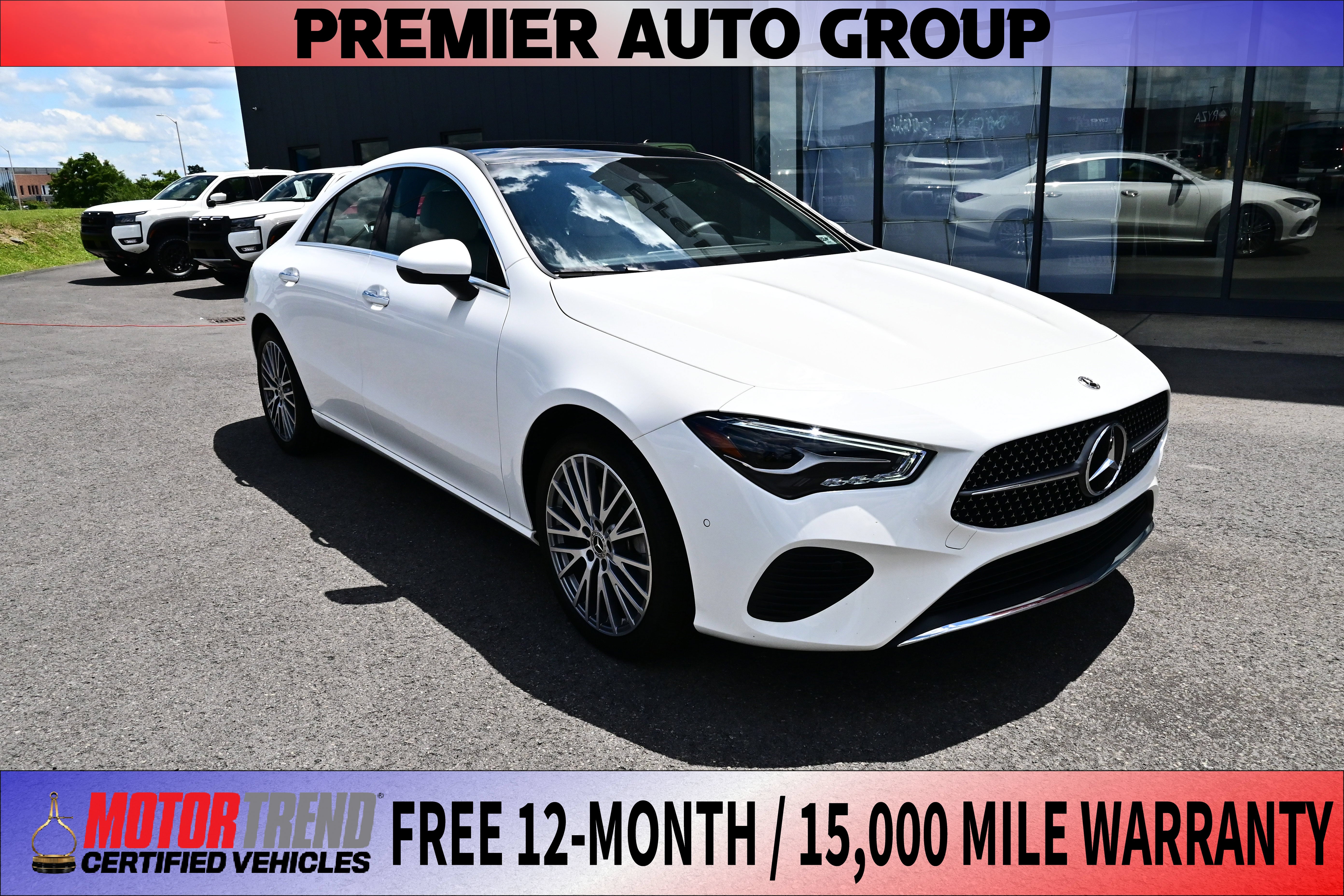 White 2025 Mercedes-Benz CLA Coupe All-Wheel Drive Automatic