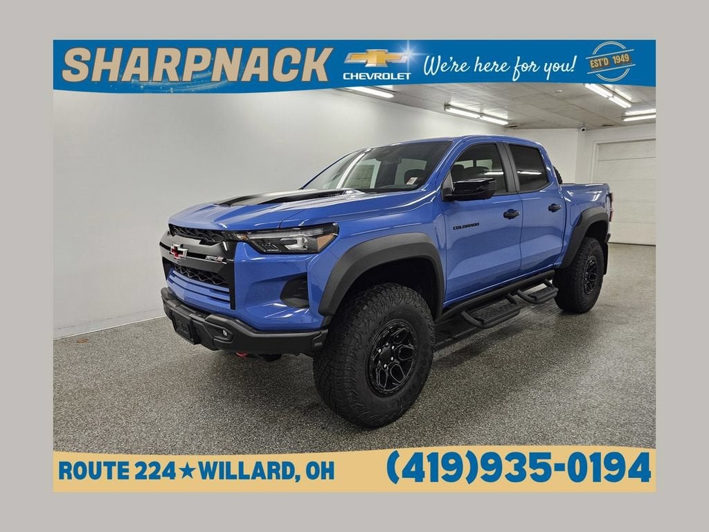 Reef Blue Metallic 2026 Chevrolet Colorado Pickup Truck Four-Wheel Drive Automatic