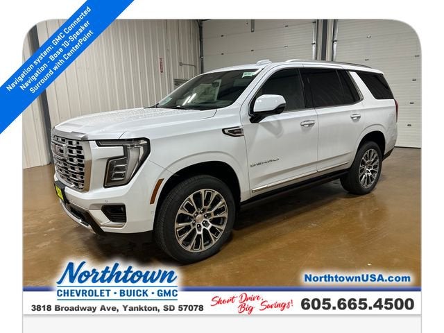 Glacier White Tricoat 2026 GMC Yukon Denali 4WD SUV / Crossover Four-Wheel Drive Automatic