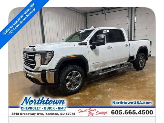 Glacier White Tricoat 2026 GMC Sierra 2500HD Pickup Truck Four-Wheel Drive Automatic