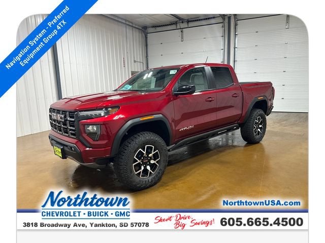 Volcanic Red Tintcoat 2026 GMC Canyon Pickup Truck Four-Wheel Drive Automatic