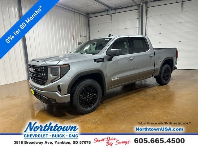 Sterling Metallic 2026 GMC Sierra 1500 Elevation Crew Cab 4WD Pickup Truck Four-Wheel Drive Automatic