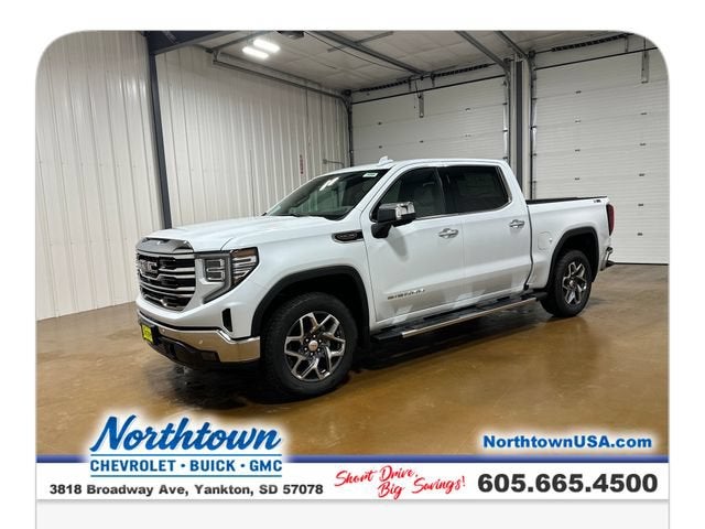Glacier White Tricoat 2026 GMC Sierra 1500 Pickup Truck Four-Wheel Drive Automatic