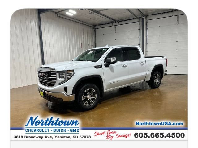 Glacier White Tricoat 2026 GMC Sierra 1500 Pickup Truck Four-Wheel Drive Automatic