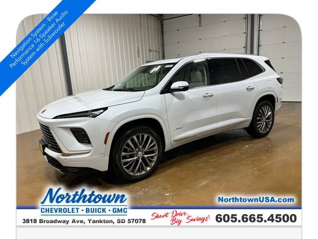 Iridescent White Tricoat 2026 Buick Enclave SUV / Crossover Four-Wheel Drive Automatic