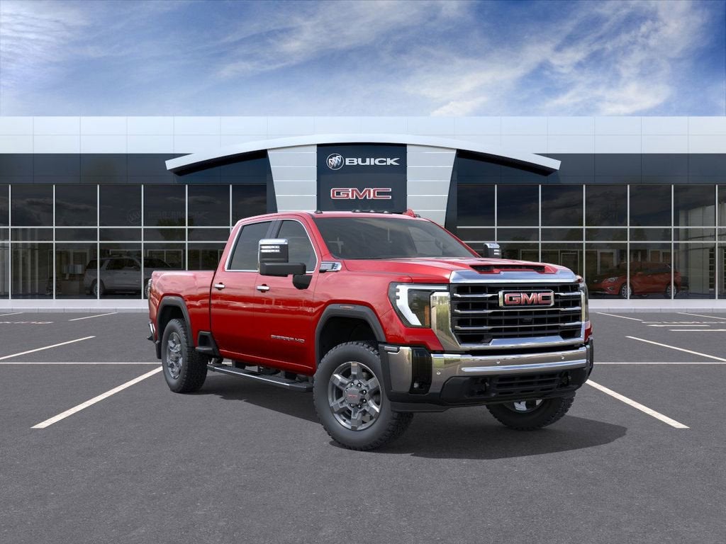 Volcanic Red Tintcoat 2026 GMC Sierra 2500HD SLT Crew Cab 4WD Pickup Truck Four-Wheel Drive Automatic