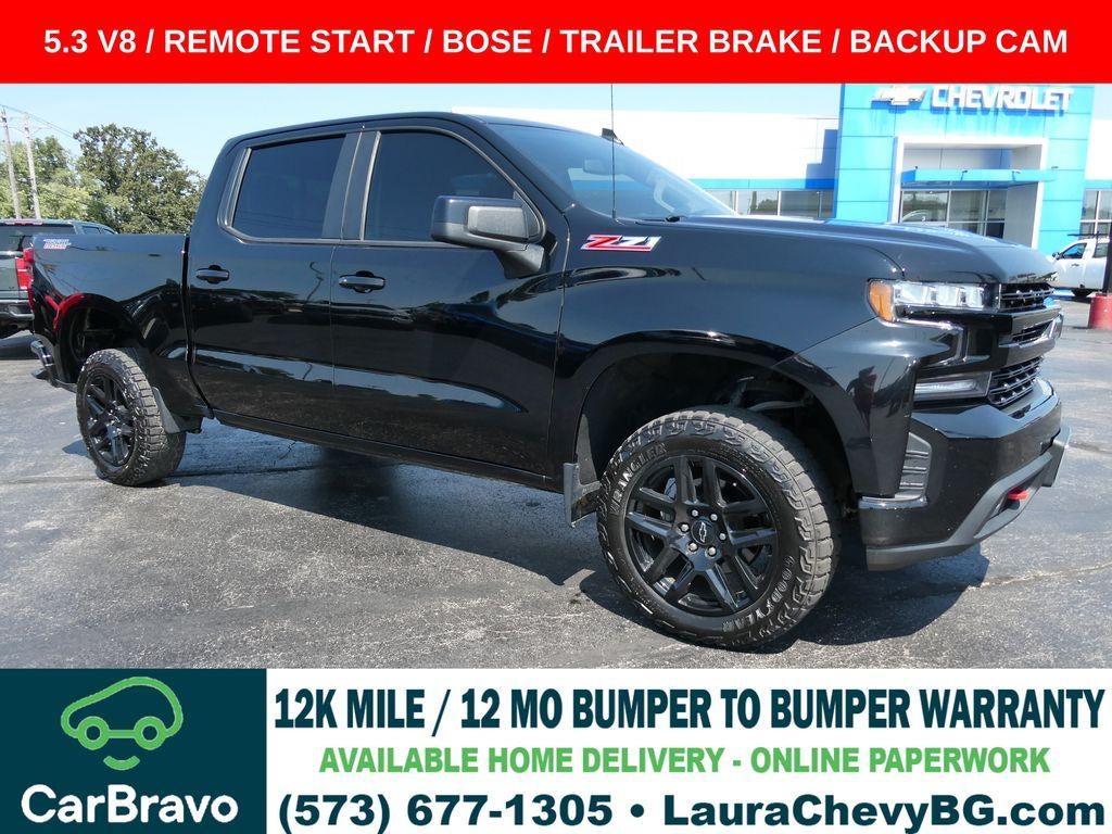 Black 2022 Chevrolet Silverado 1500 Pickup Truck Four-Wheel Drive Automatic