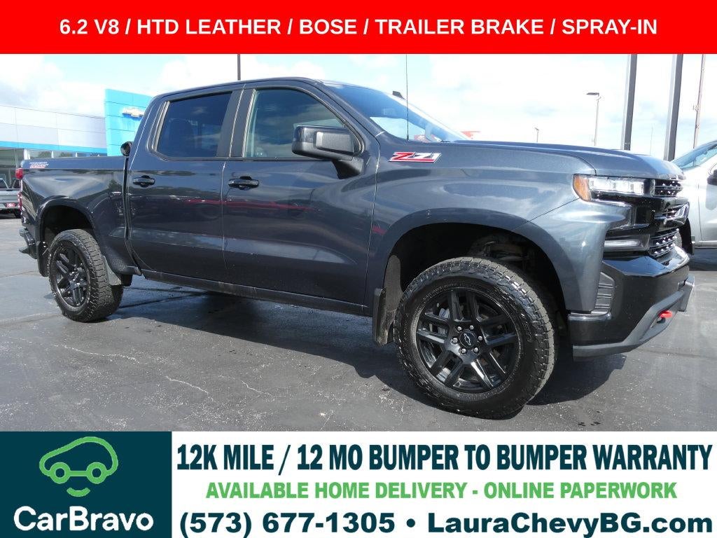Shadow Gray Metallic 2021 Chevrolet Silverado 1500 Pickup Truck Four-Wheel Drive Automatic